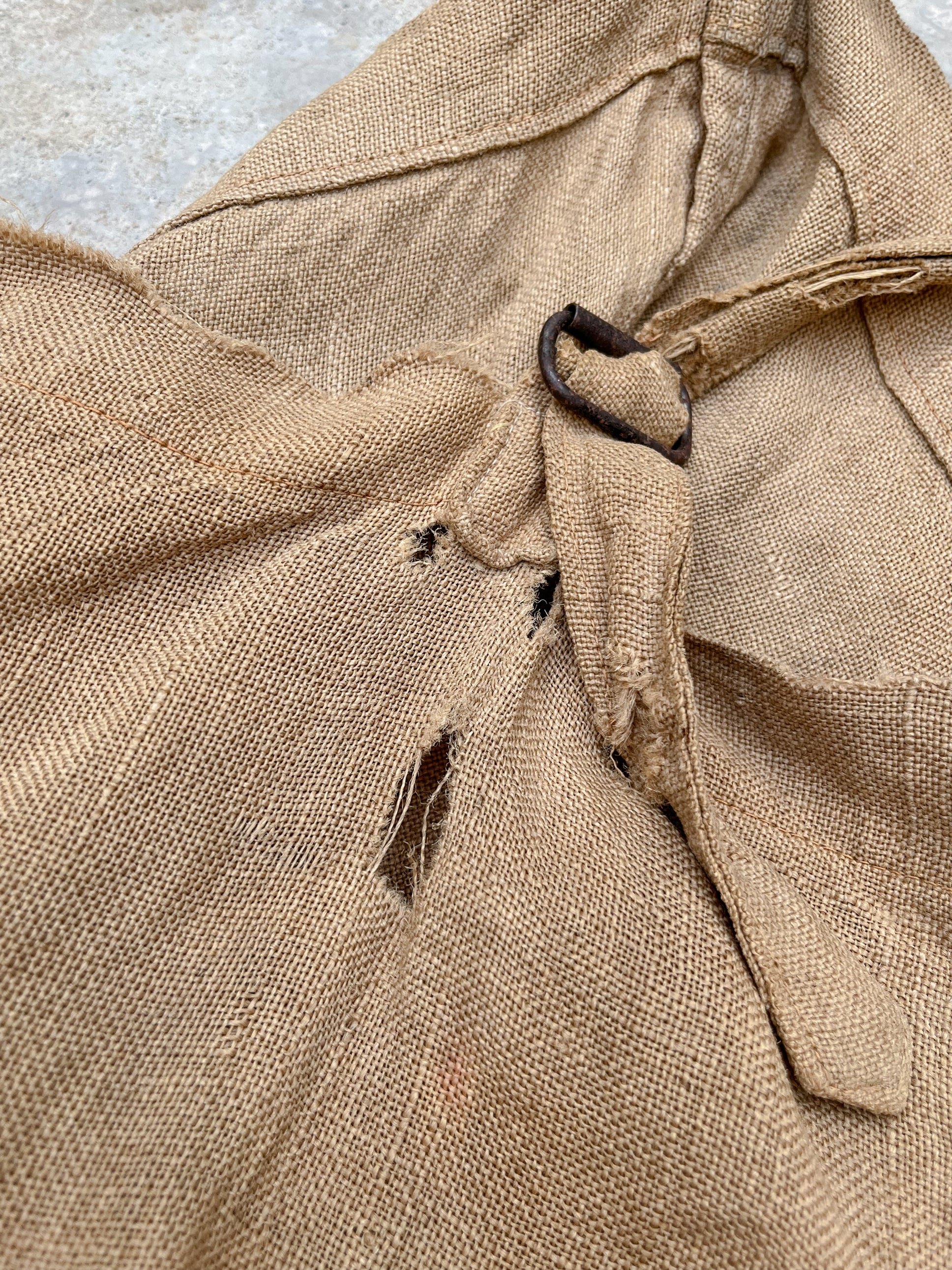 1920’s Unknown Linen Bag / 古著麻質肩背袋