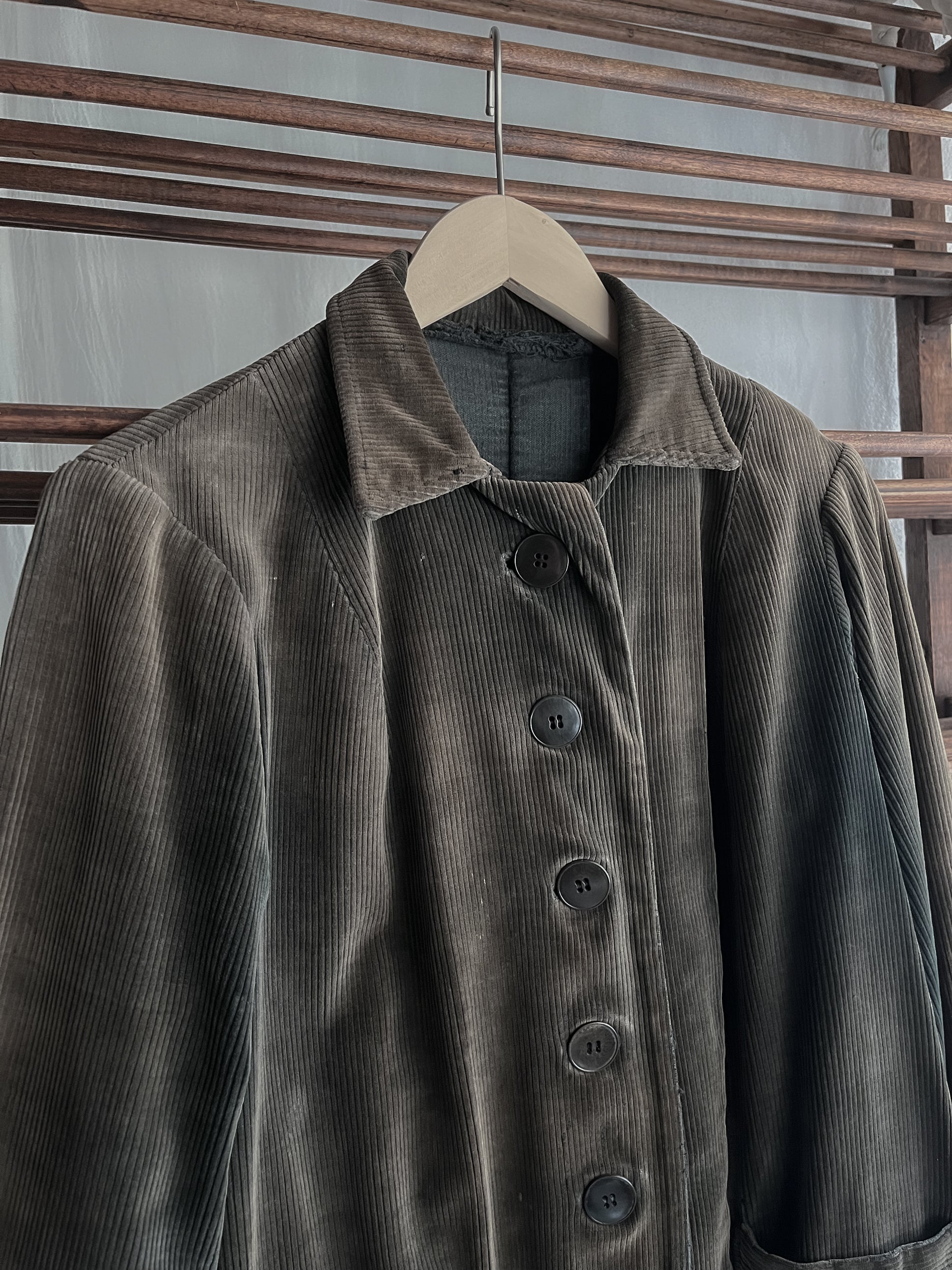 1950's French Coutil Farmer Coat / 法國農夫外套