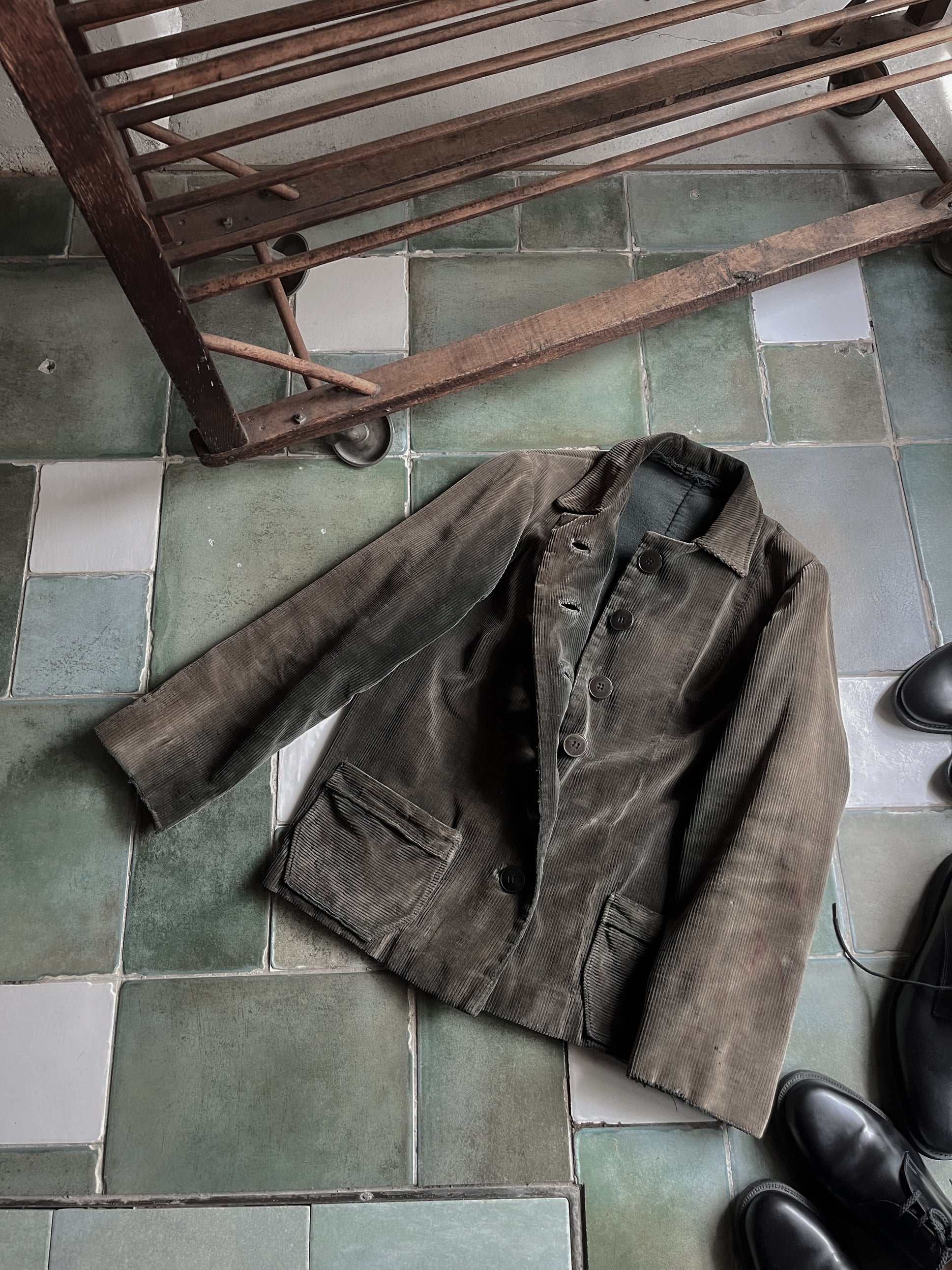 1950's French Coutil Farmer Coat / 法國農夫外套