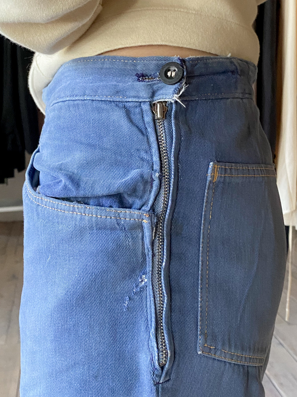 1970's Side Zipper Work Trousers / 側拉鍊工作褲