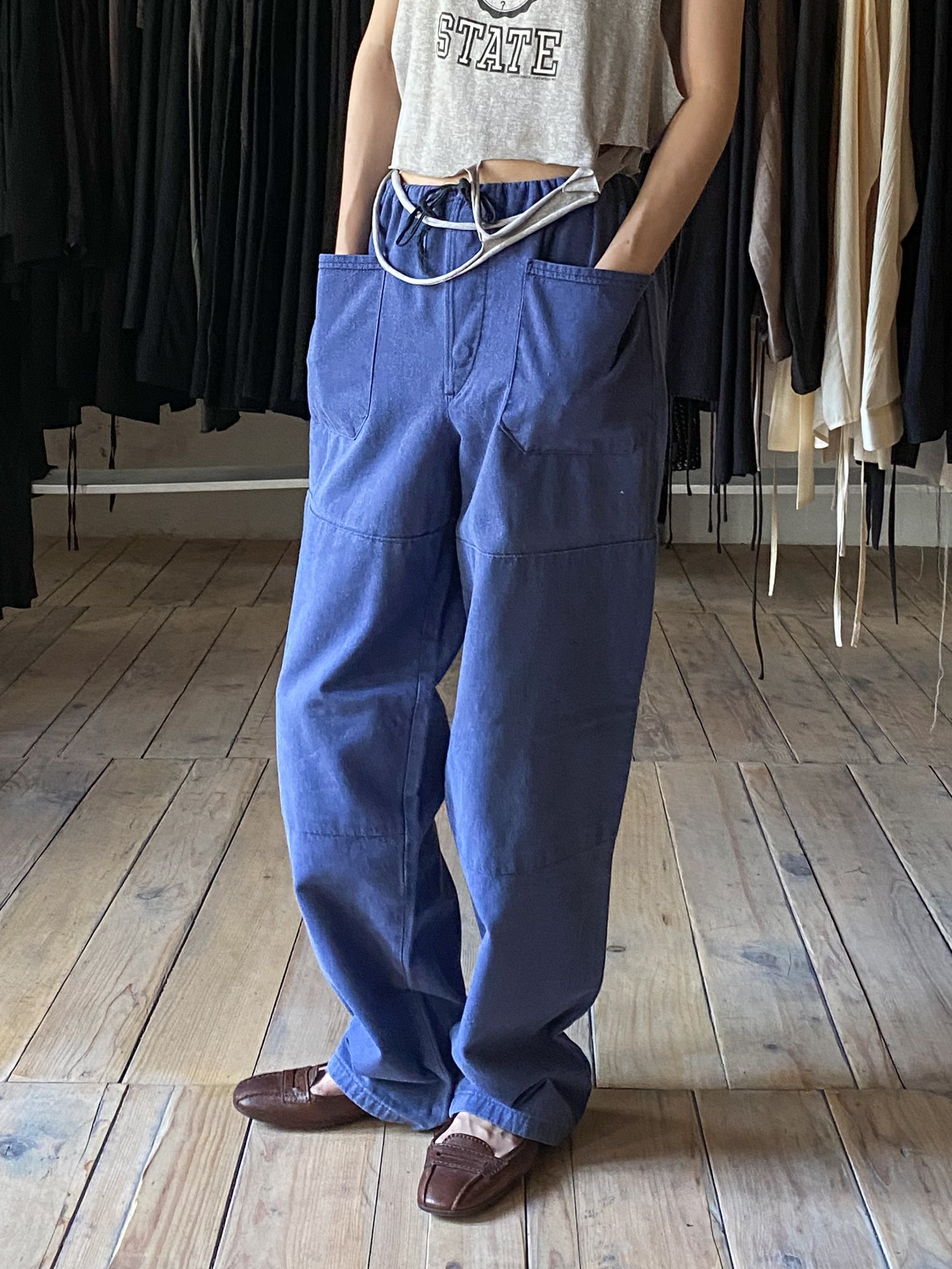 European Drawstring Work Trousers / 歐洲抽繩工作褲