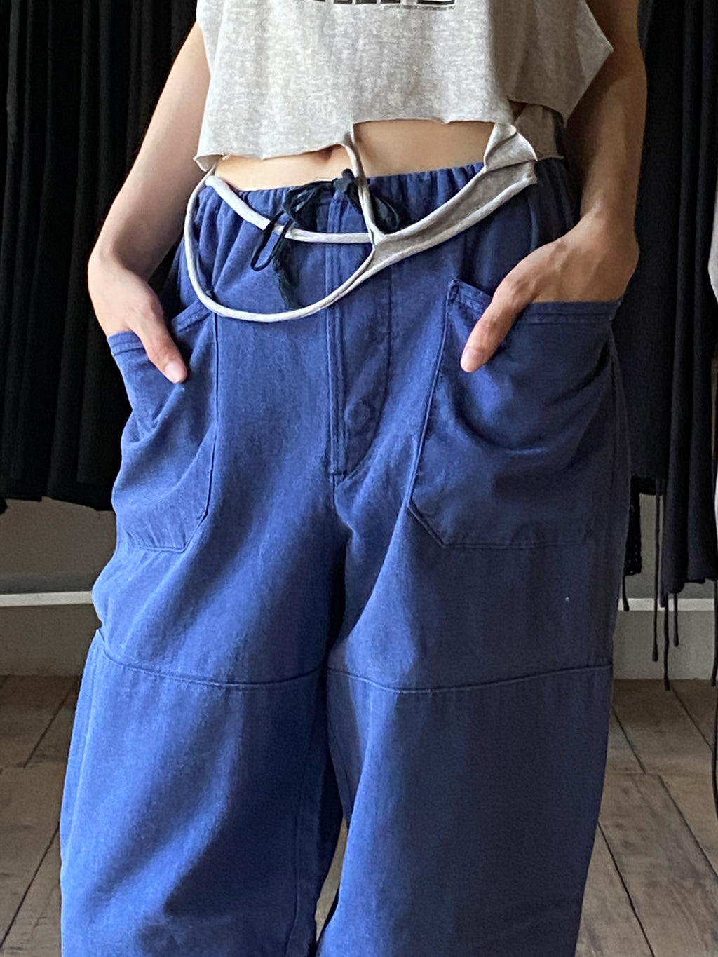 European Drawstring Work Trousers / 歐洲抽繩工作褲