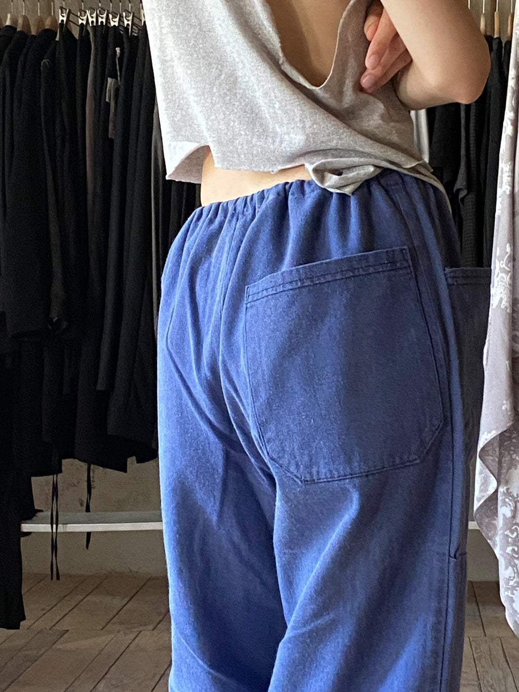 European Drawstring Work Trousers / 歐洲抽繩工作褲