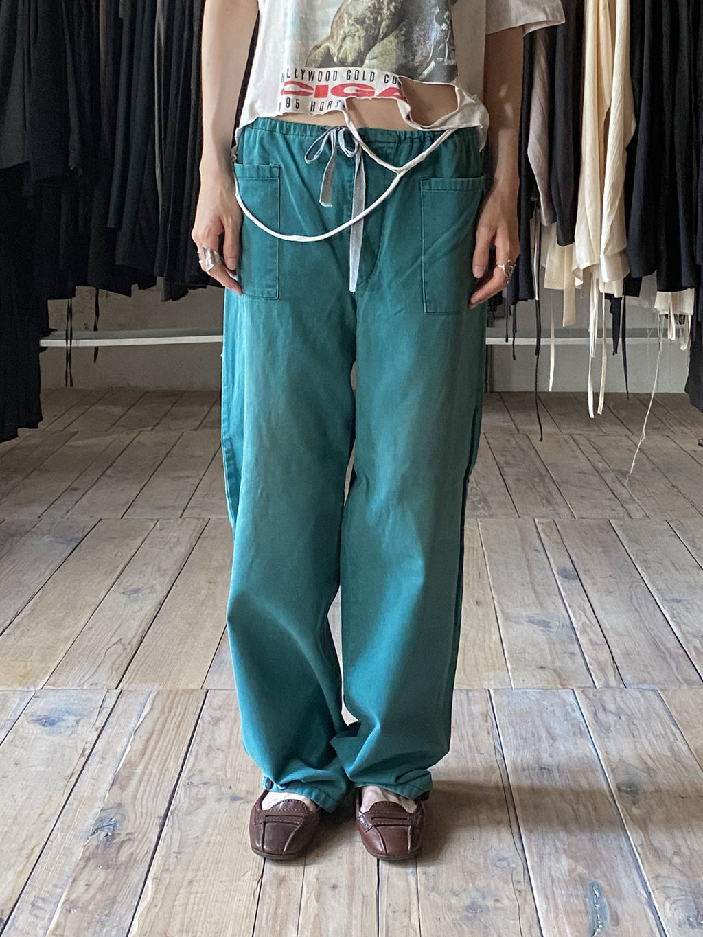 European Drawstring Work Trousers / 歐洲抽繩工作褲