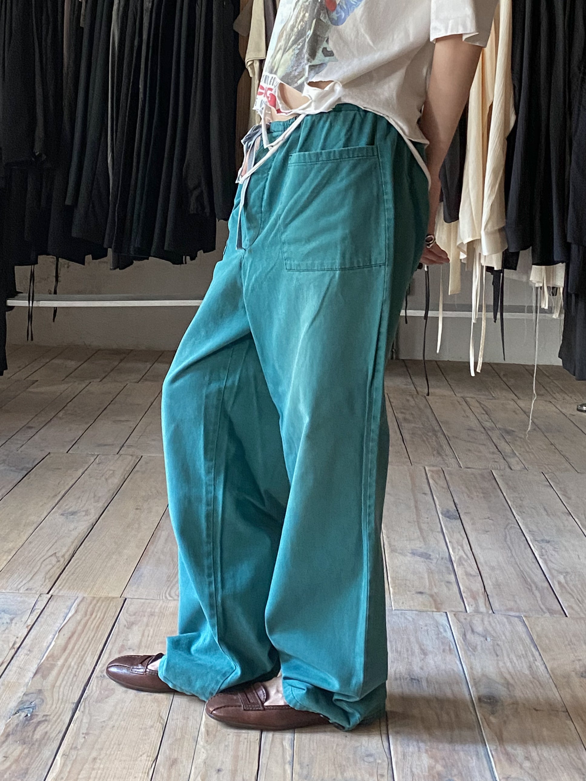 European Drawstring Work Trousers / 歐洲抽繩工作褲