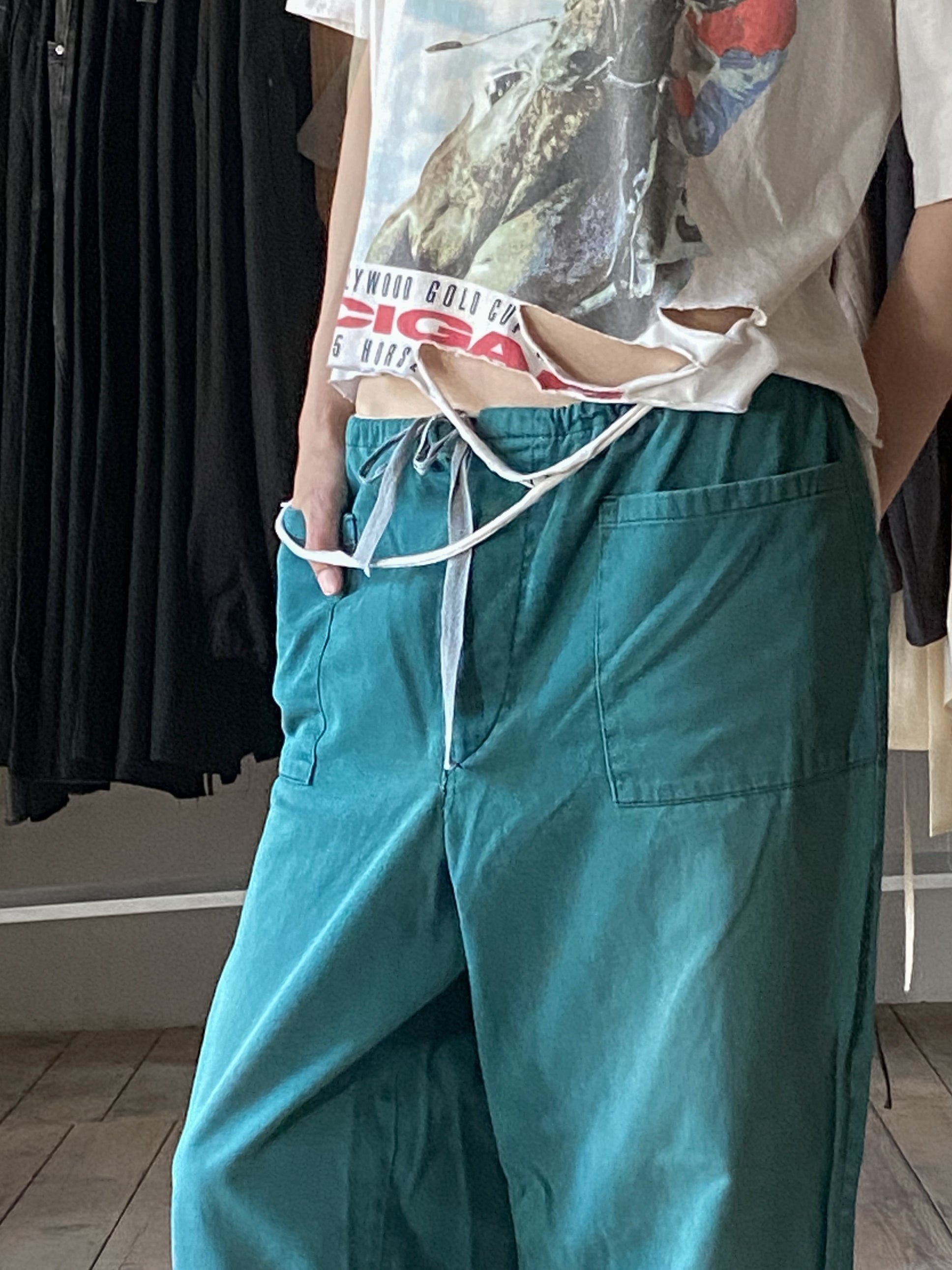 European Drawstring Work Trousers / 歐洲抽繩工作褲
