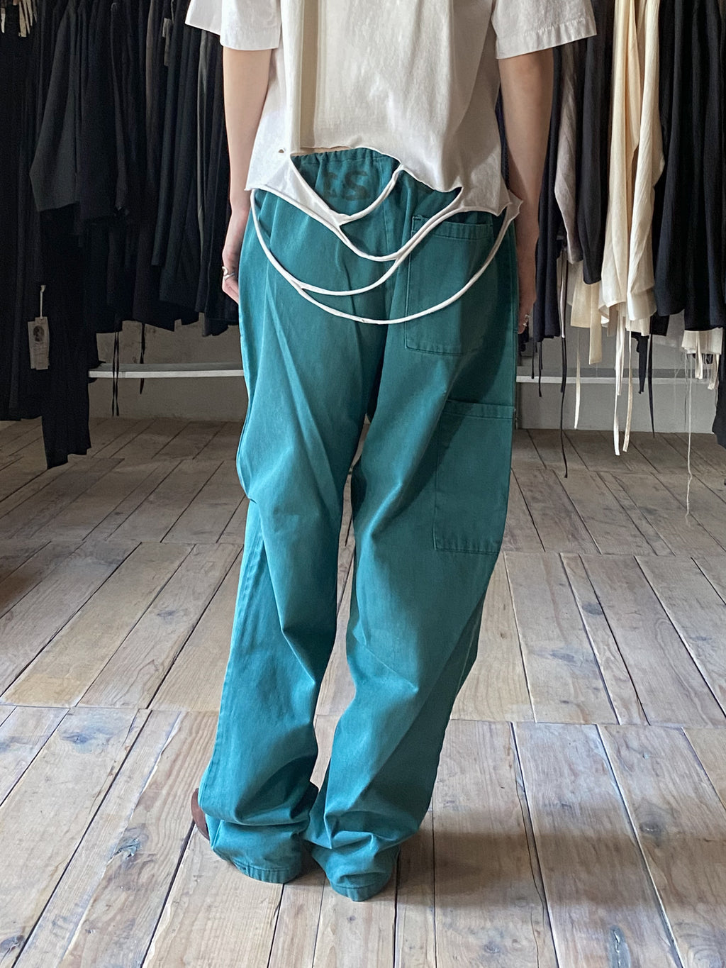 European Drawstring Work Trousers / 歐洲抽繩工作褲