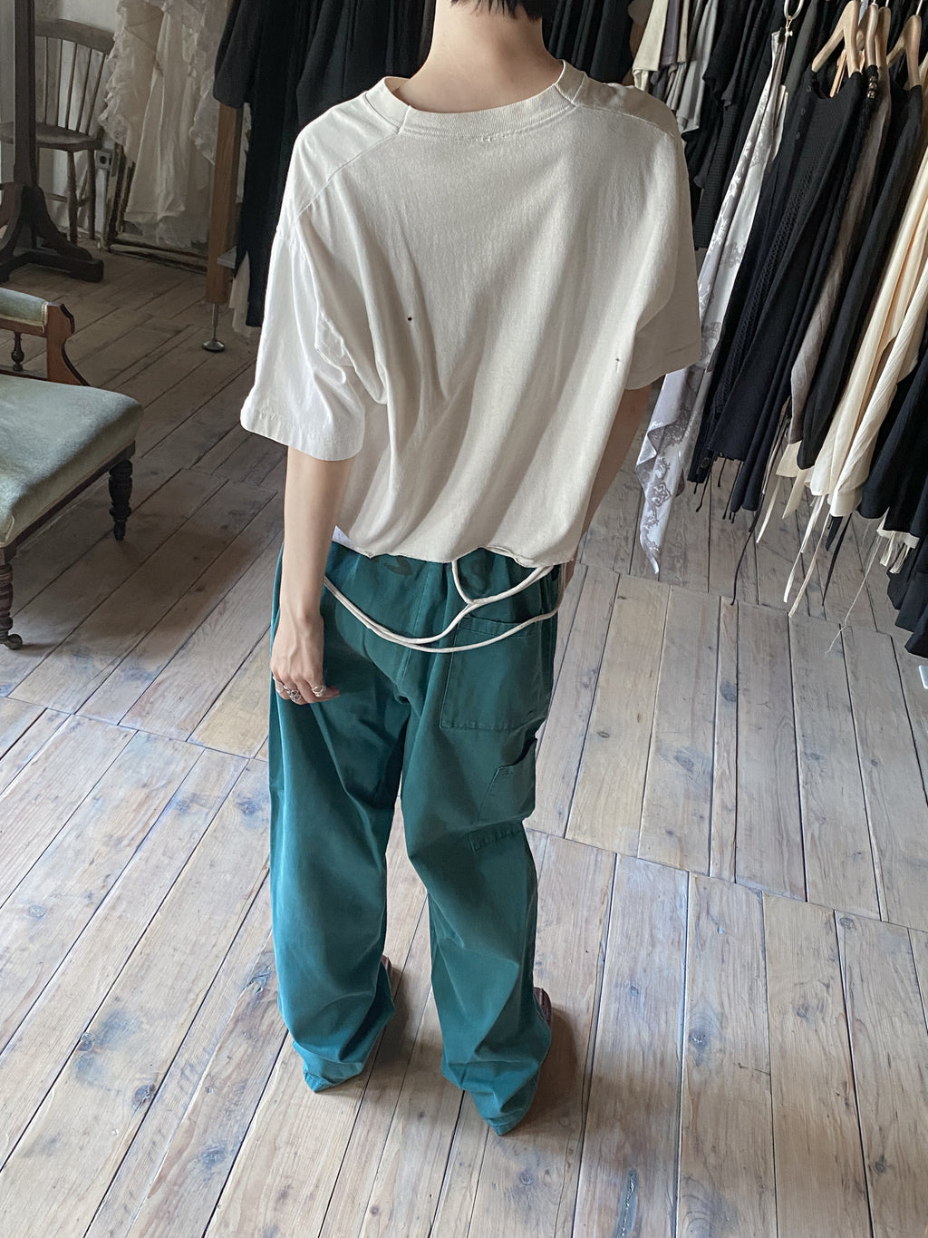 European Drawstring Work Trousers / 歐洲抽繩工作褲