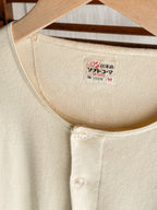 Vintage Nisshinbo Henley Shirt / 日清紡「地球印」亨利領上衣
