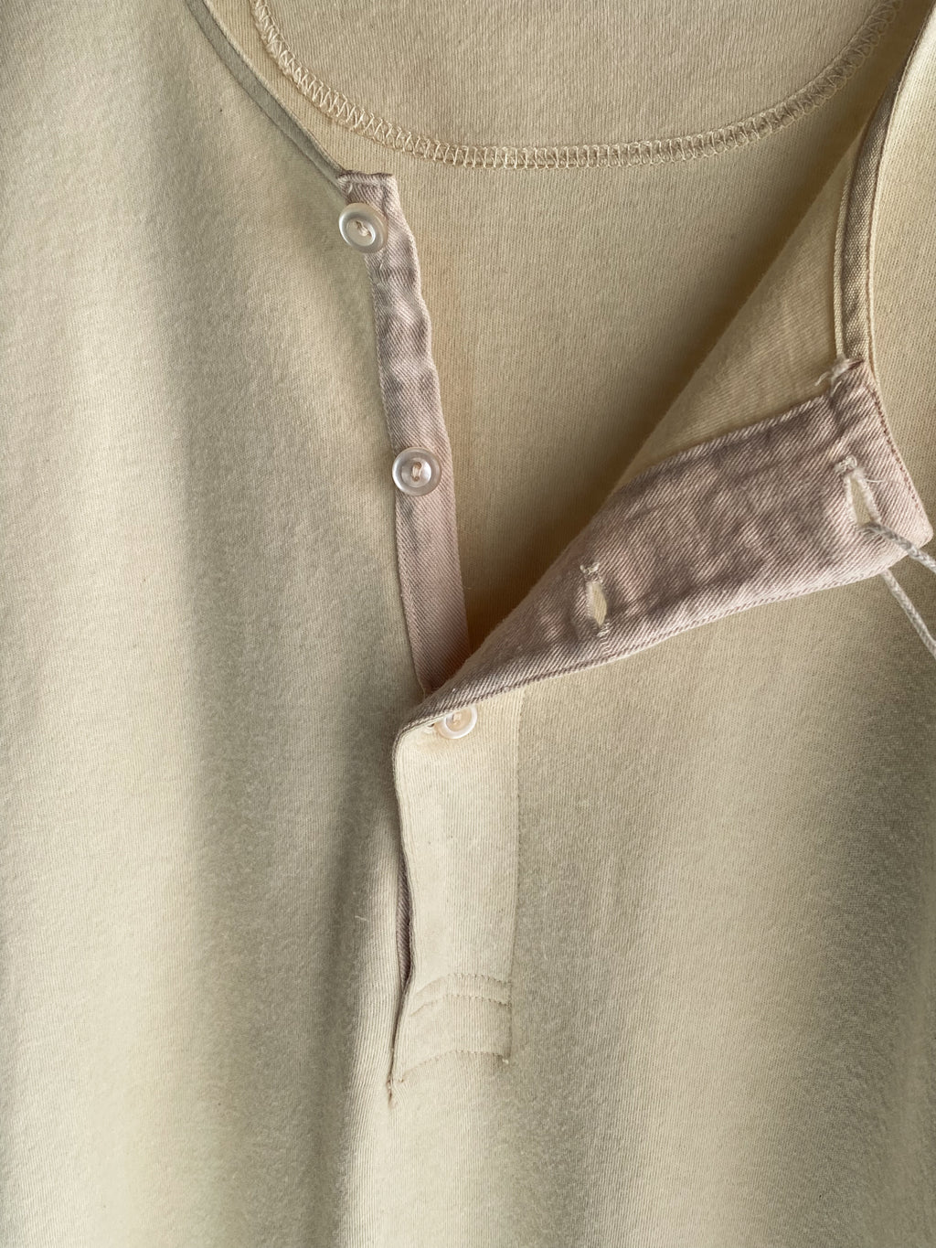 Vintage Nisshinbo Henley Shirt / 日清紡「地球印」亨利領上衣